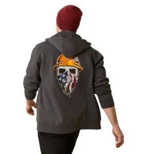 Ariat Men's Rebar Born For This Graphic Full Zip Hoodie