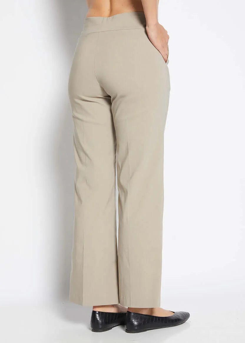 Arrow Miracle Bengaline Wide Leg Pant in Raffia