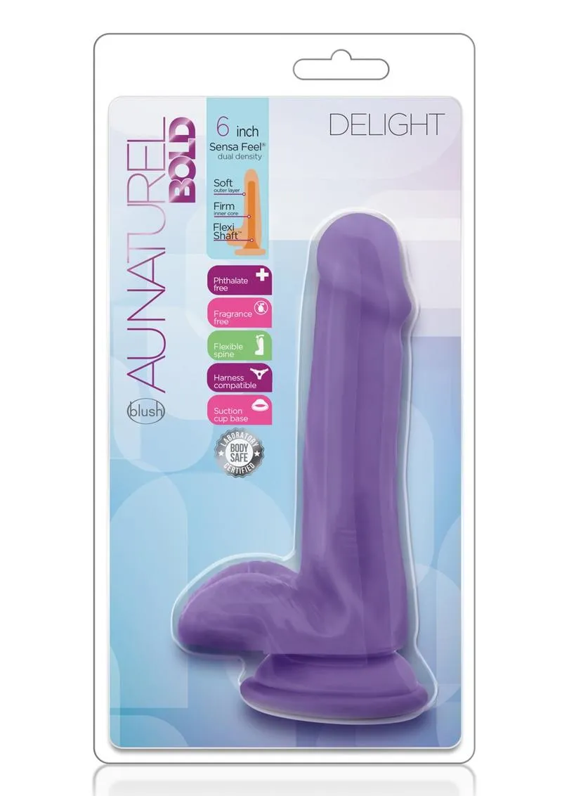 Au Naturel Bold Delight Dildo with Suction Cup