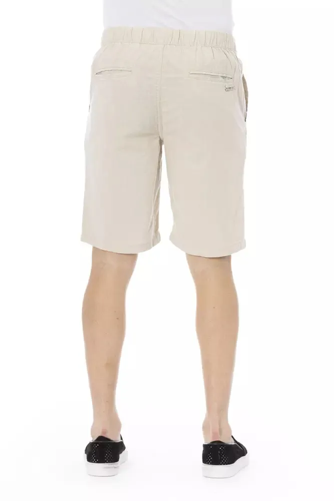 Baldinini Trend Beige Cotton Men Bermuda Short