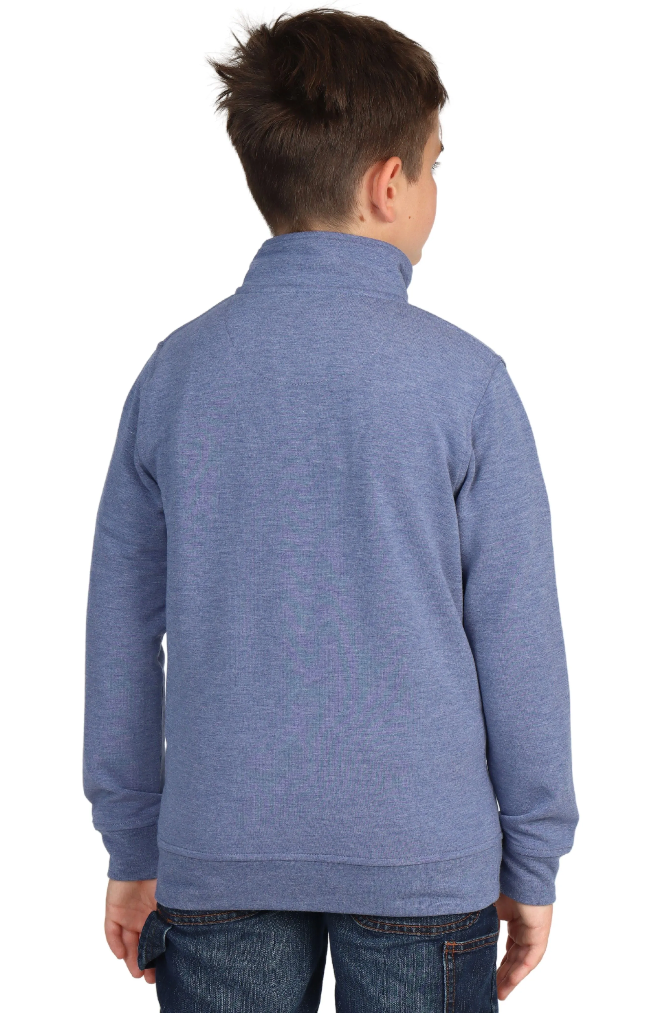 Boys Sueded Fleece Quarter-Zip