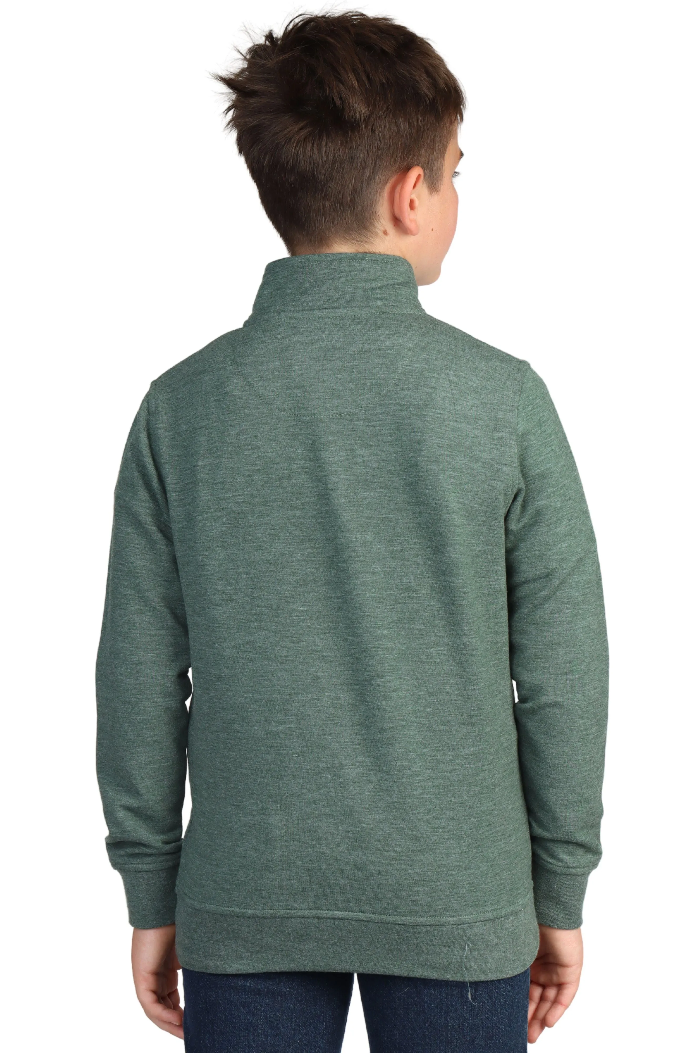 Boys Sueded Fleece Quarter-Zip