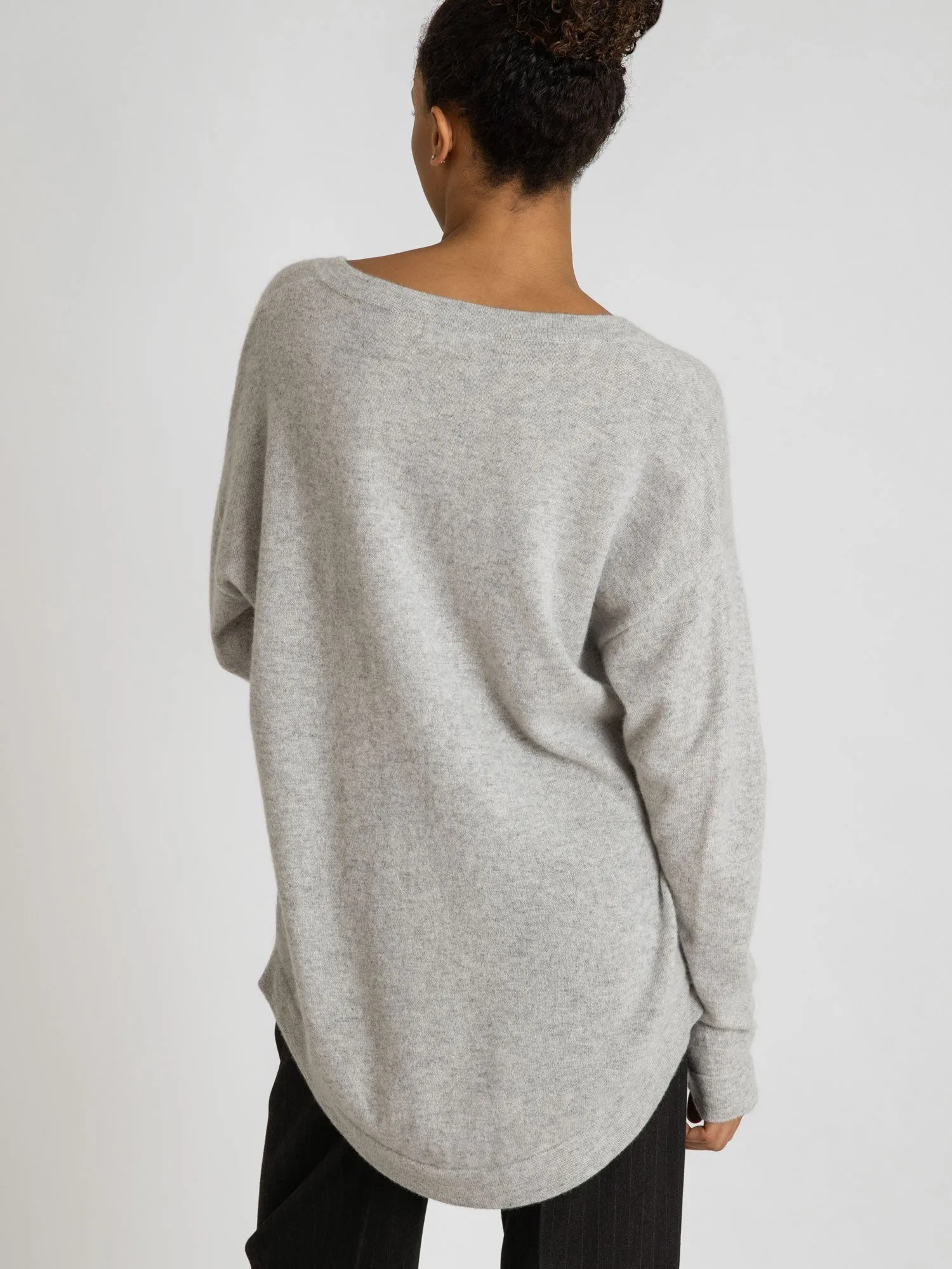 Cashmere sweater "Alva" - light grey