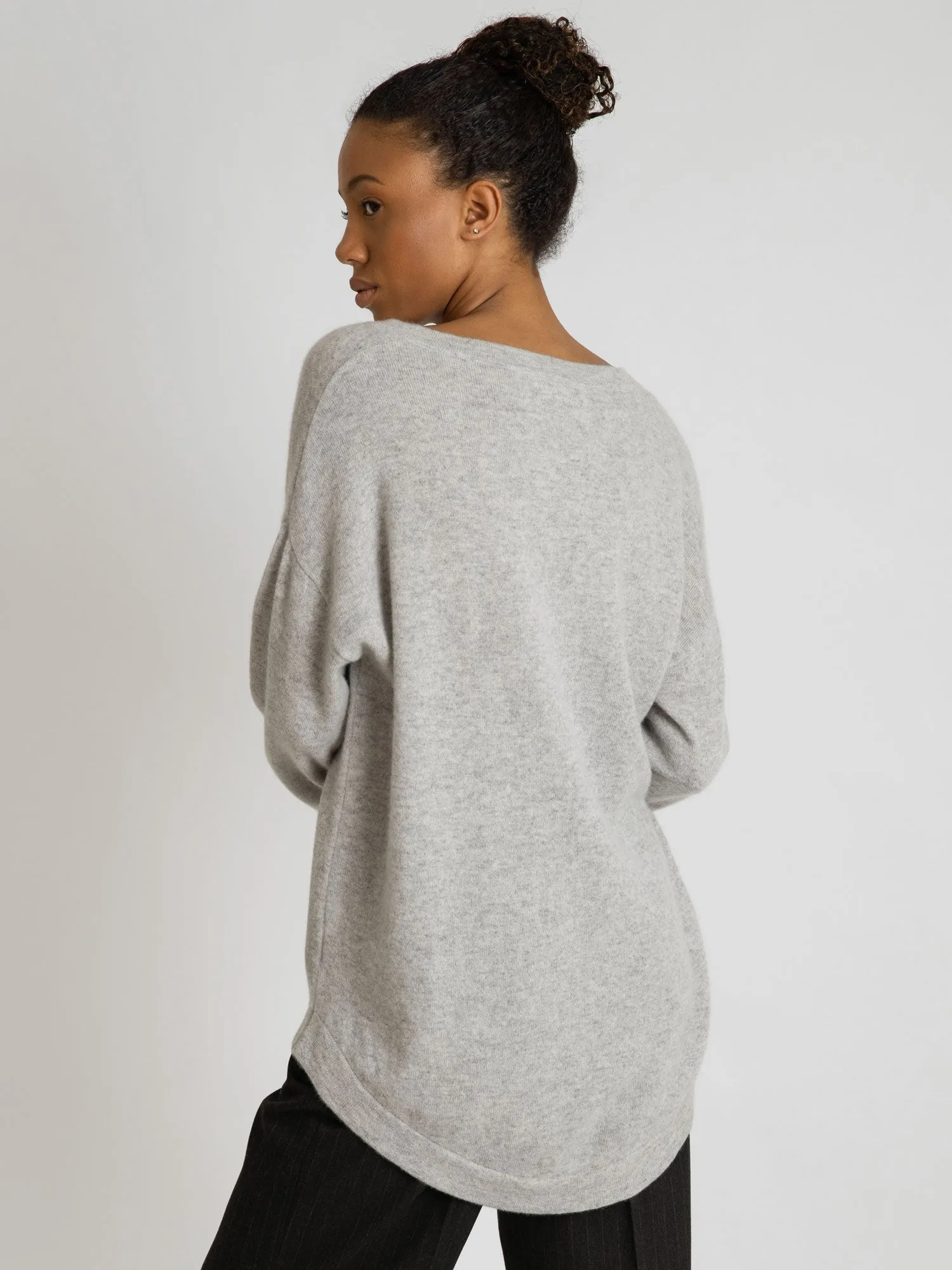 Cashmere sweater "Alva" - light grey