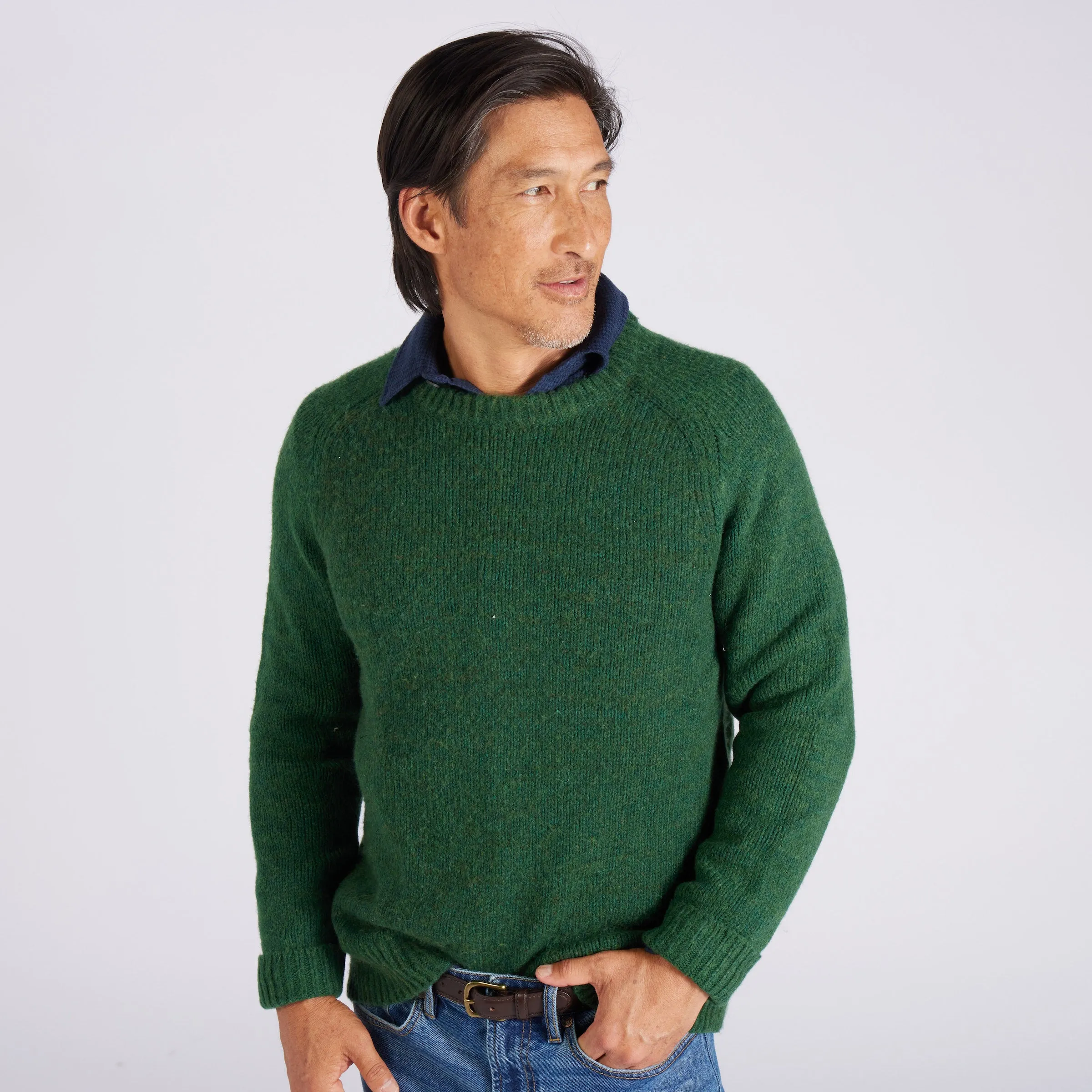 Collegiate Sweater Crew - Dark Green