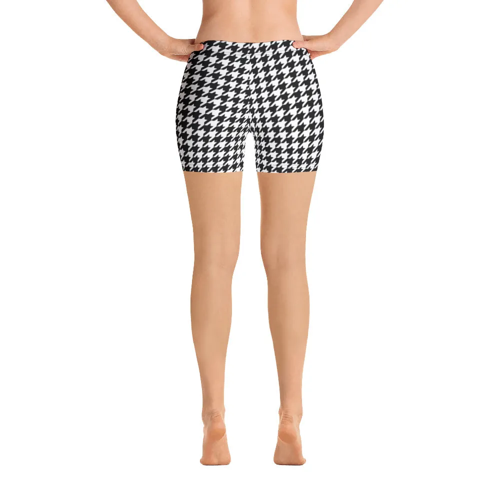 ELEVATED ESSENTIALS, SLIM AND SCULPT BLACK WHITE HOUNDSTOOTH