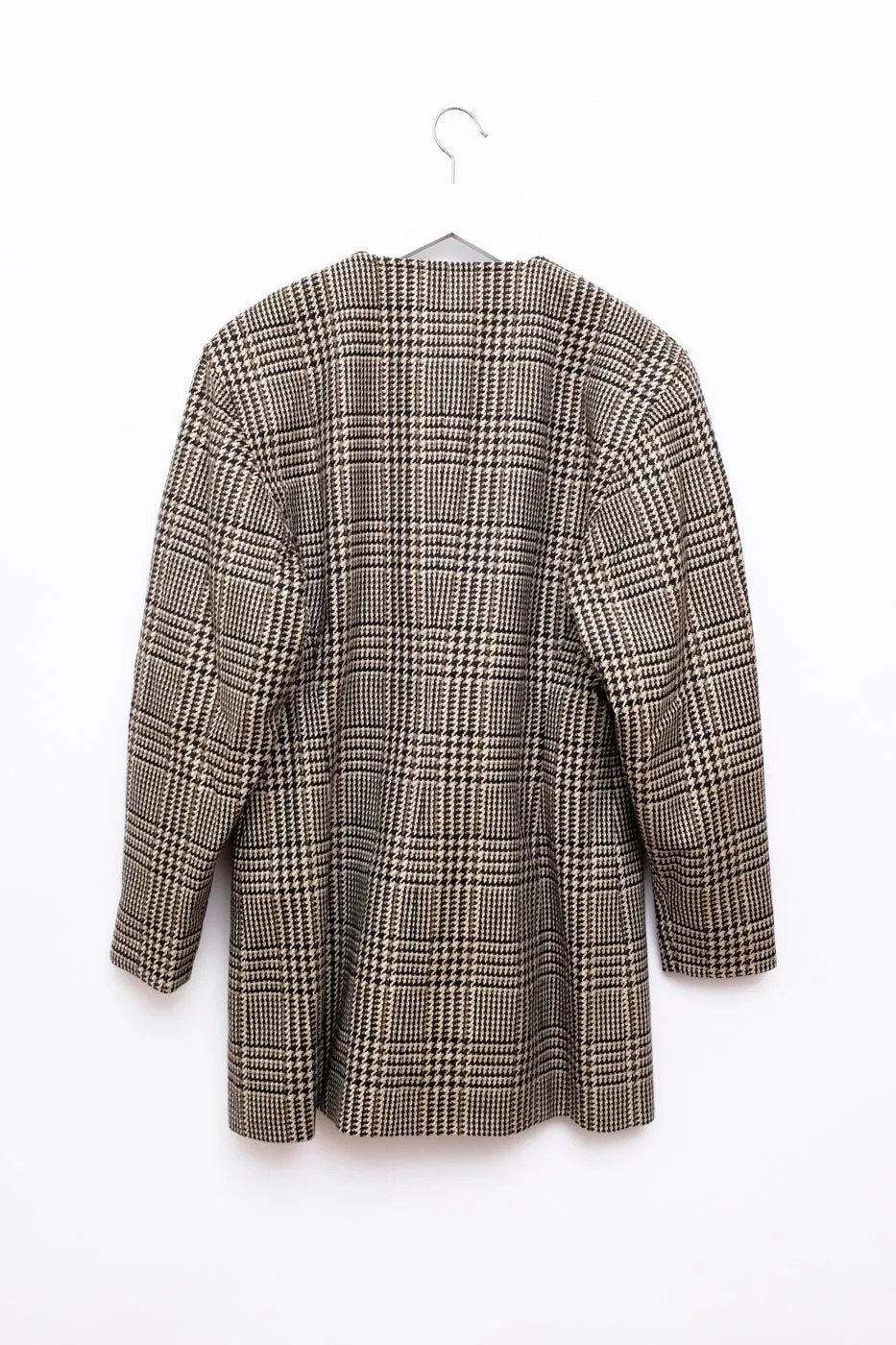 ESCADA VINTAGE TARTAN WOOL BLAZER