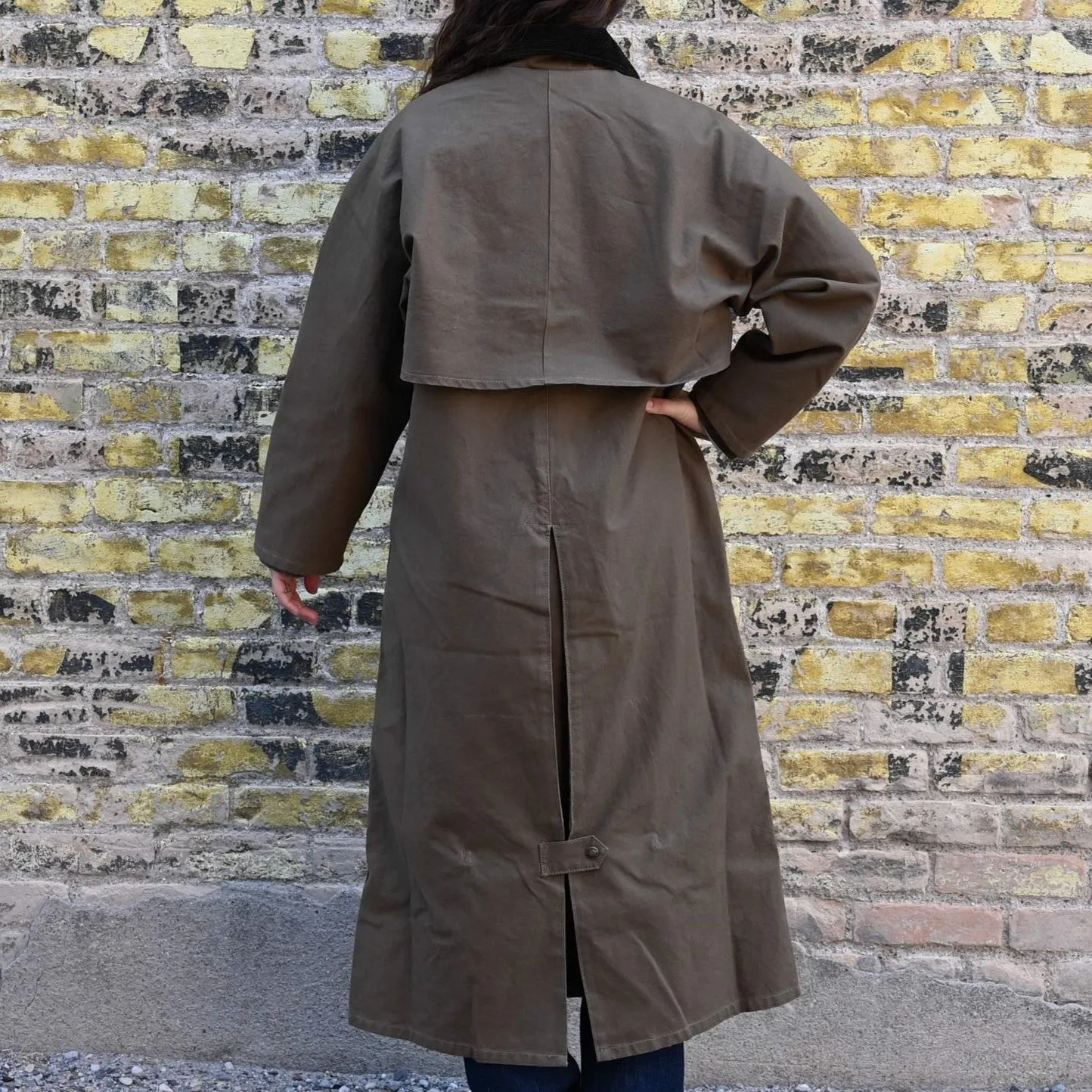 Filson Ladies Duster Coat in Marsh Olive