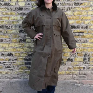 Filson Ladies Duster Coat in Marsh Olive