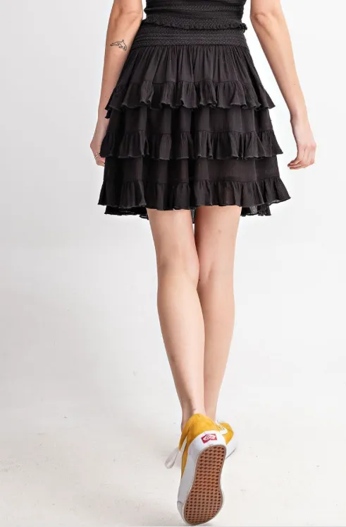 Flirty Tiered Ruffled Skirt