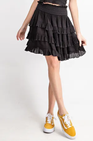 Flirty Tiered Ruffled Skirt