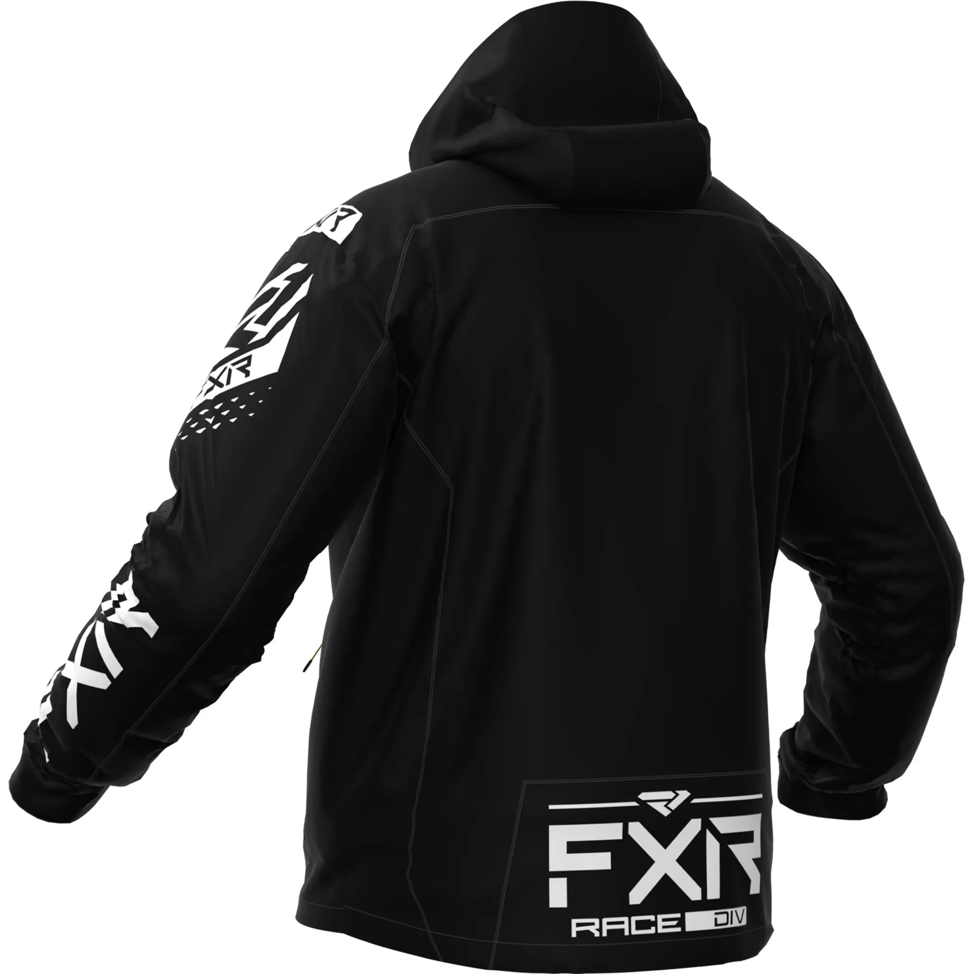 FXR  RRX Snowmobile Jacket Wind Water-Resistant Thermal Dry Snowproof Black White