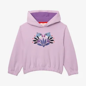 Girls' embroidered tiger sweatshirt