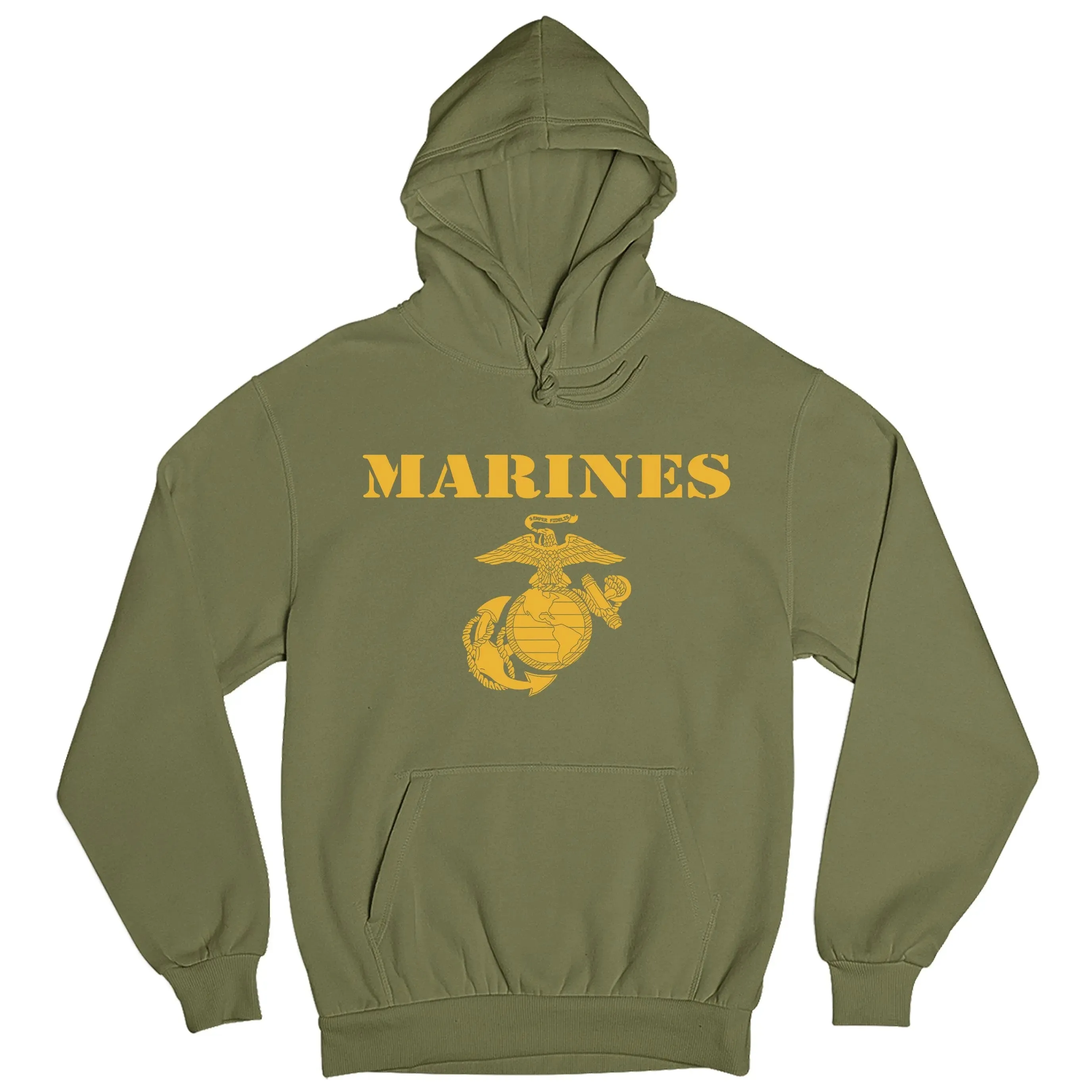 Gold Vintage Marines Hoodie