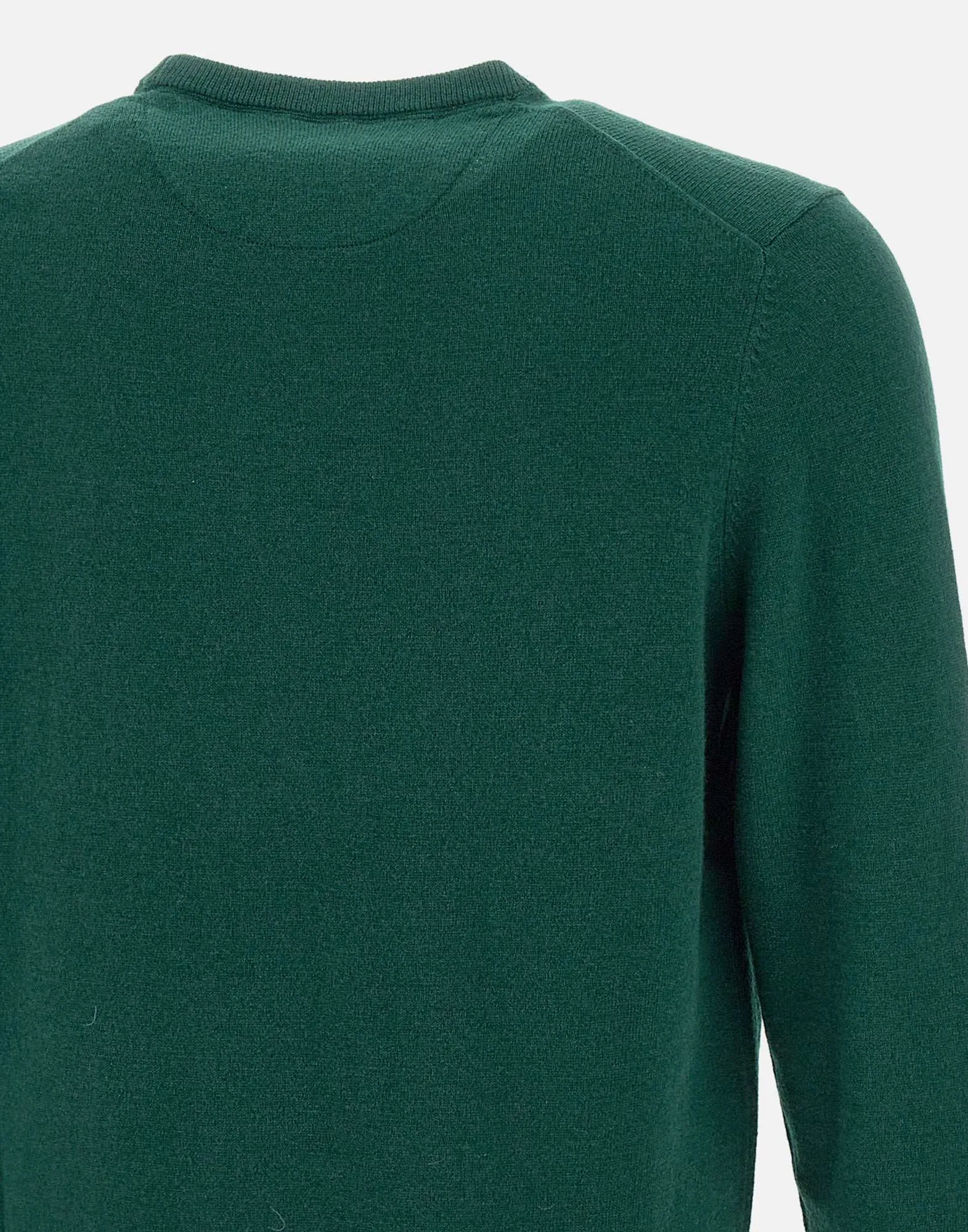 Green Wool and Cashmere Blend Sweater