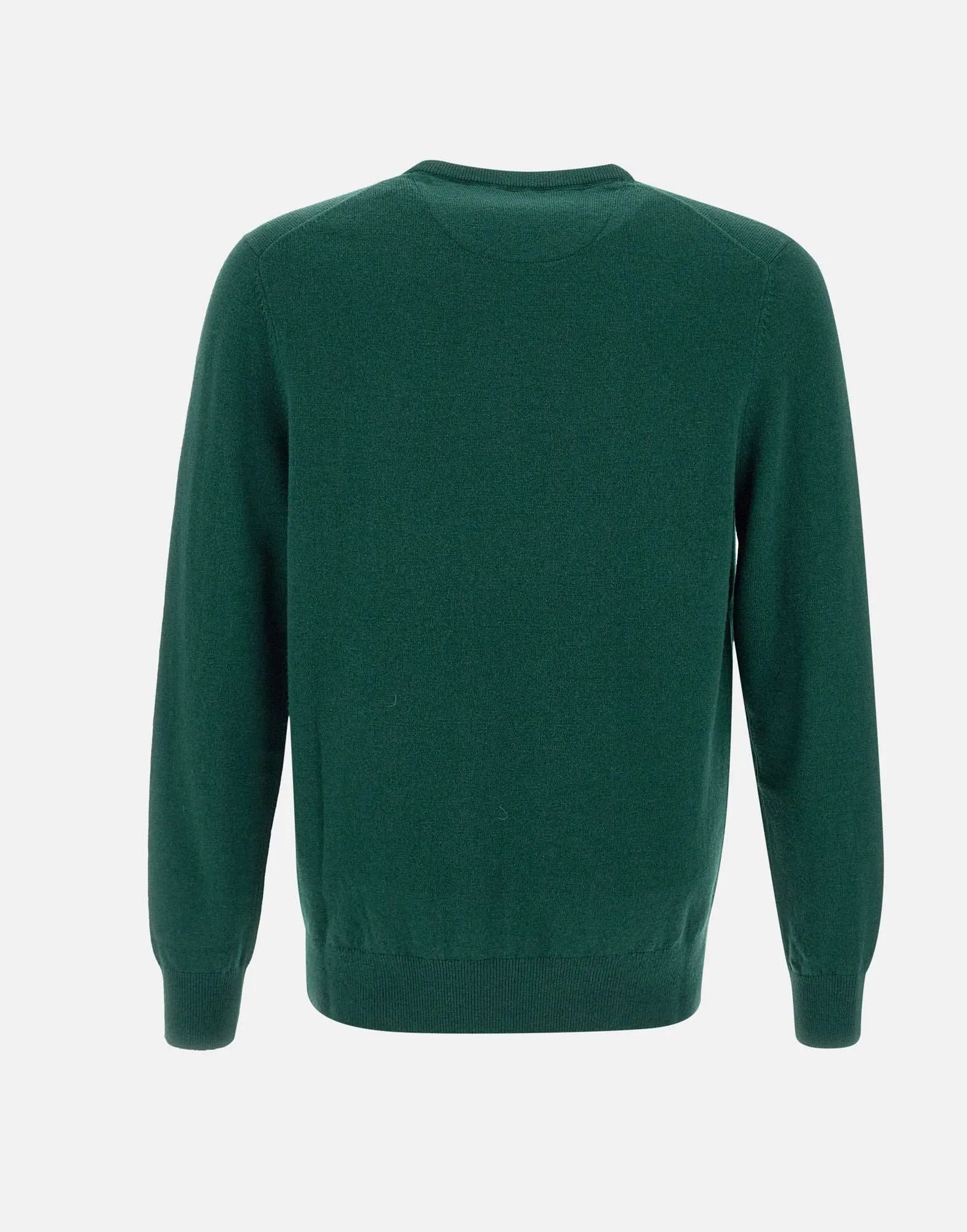 Green Wool and Cashmere Blend Sweater