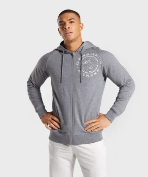 Gymshark Legacy Plus Zip Hoodie - Grey