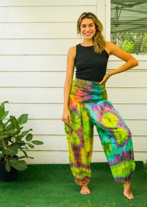 H2848- Tie Dye Harem Pants