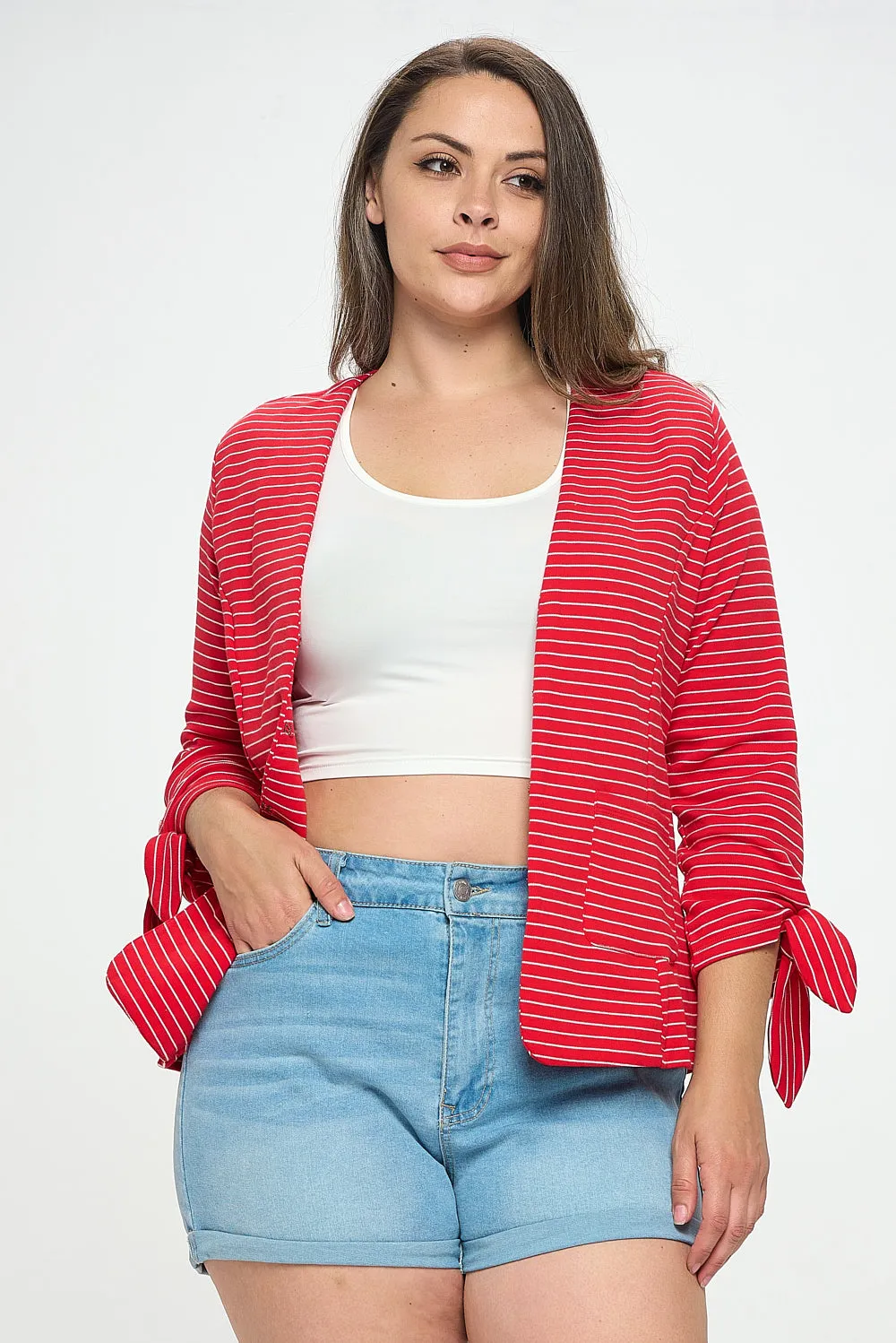 Hearts on Fire Knit Blazer