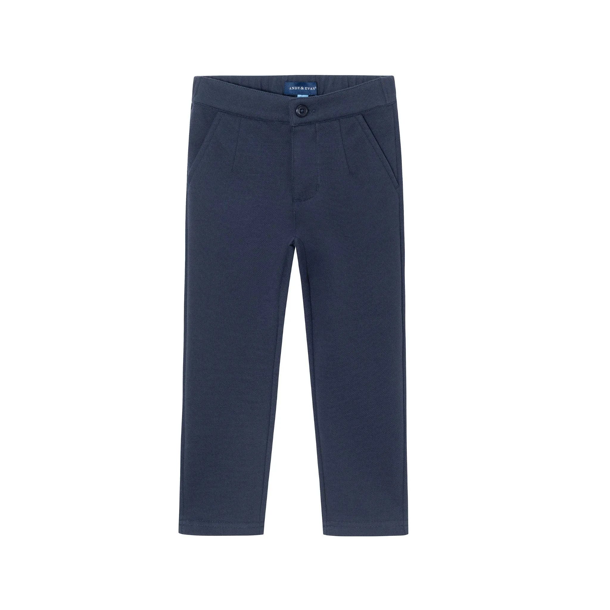 Kids Pique Pant | Navy