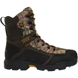 Lacrosse Men's Cold Snap 9" Plain Toe WP 1200G Hunt Boot Mossy Oak 566710