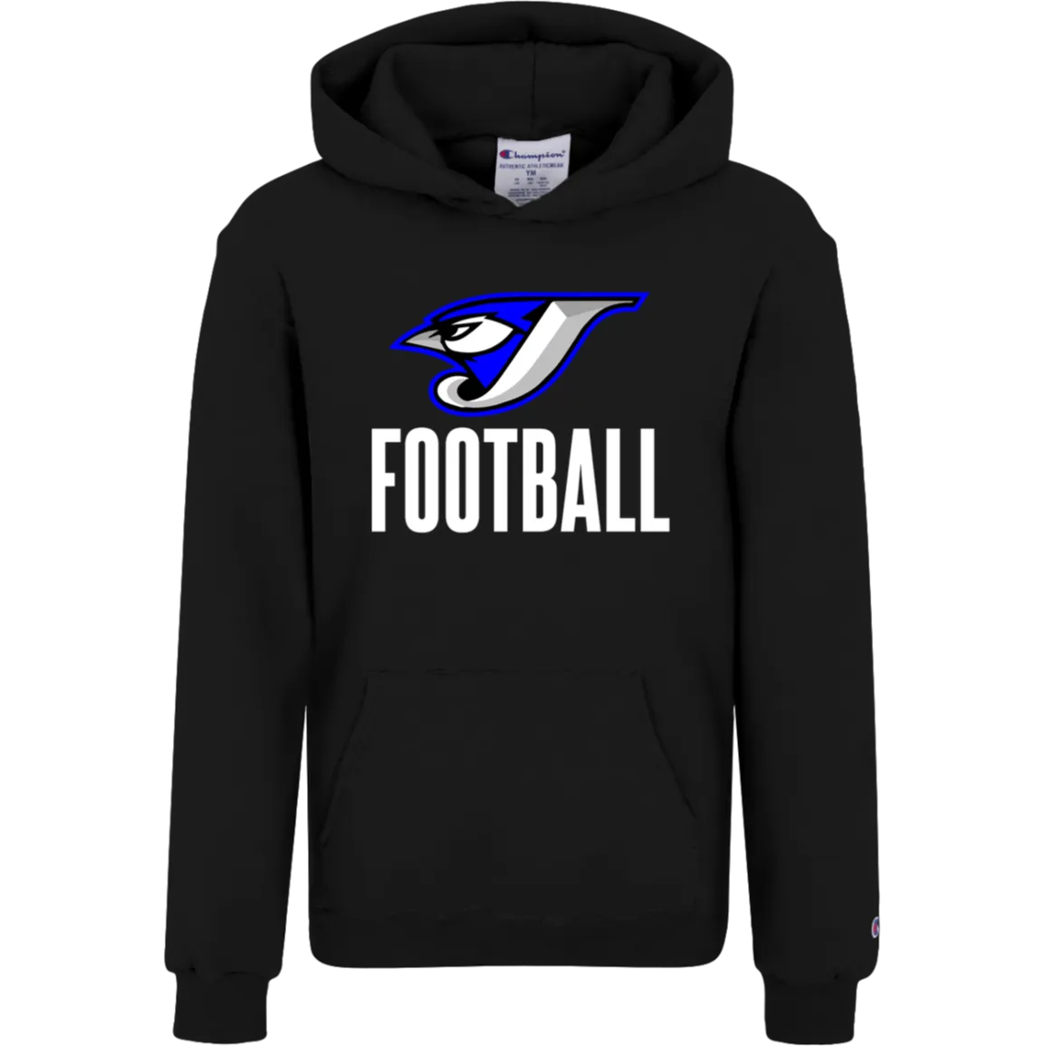 Logo Football S790 Champion Kids Powerblend Hoodie