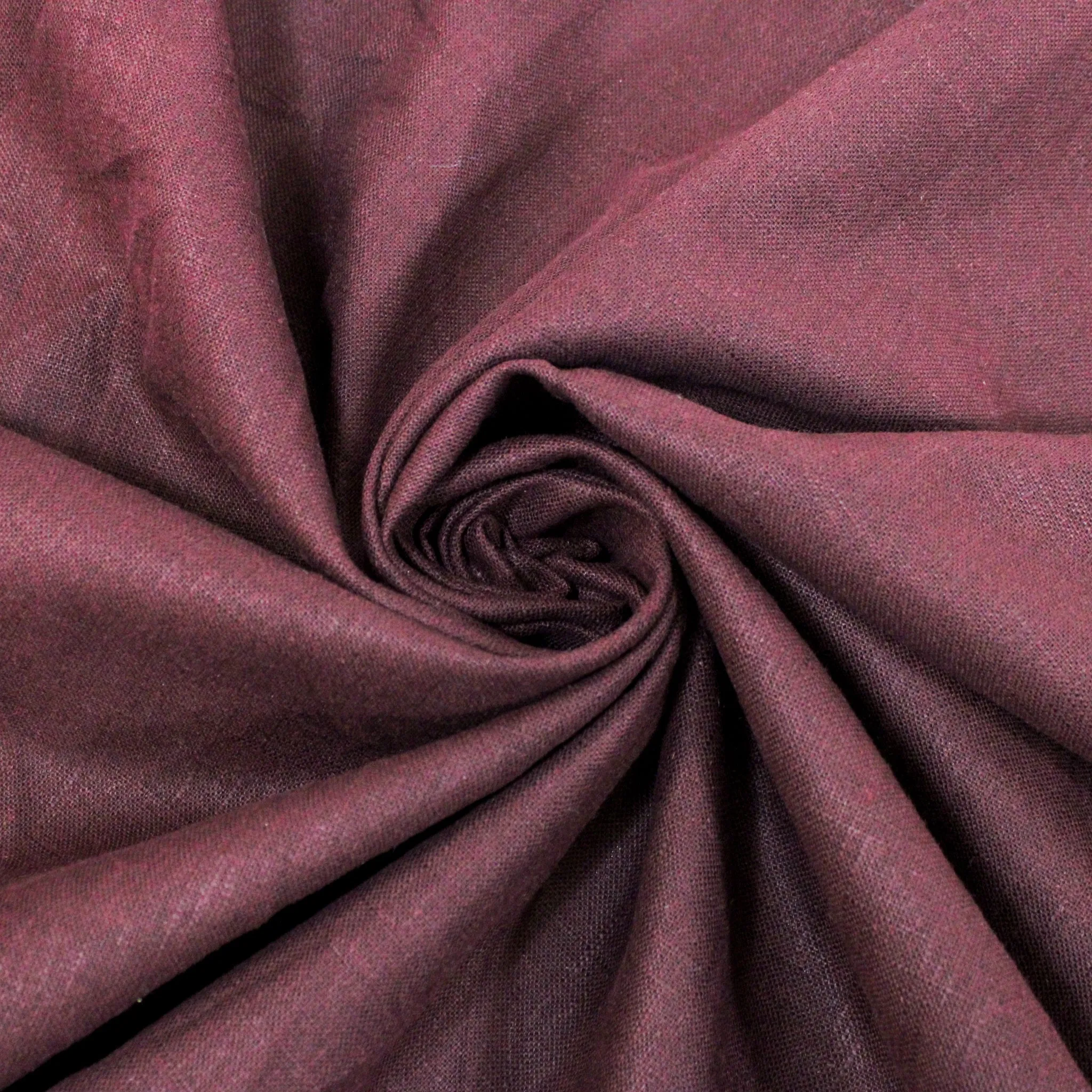 MAROON COATED LINEN