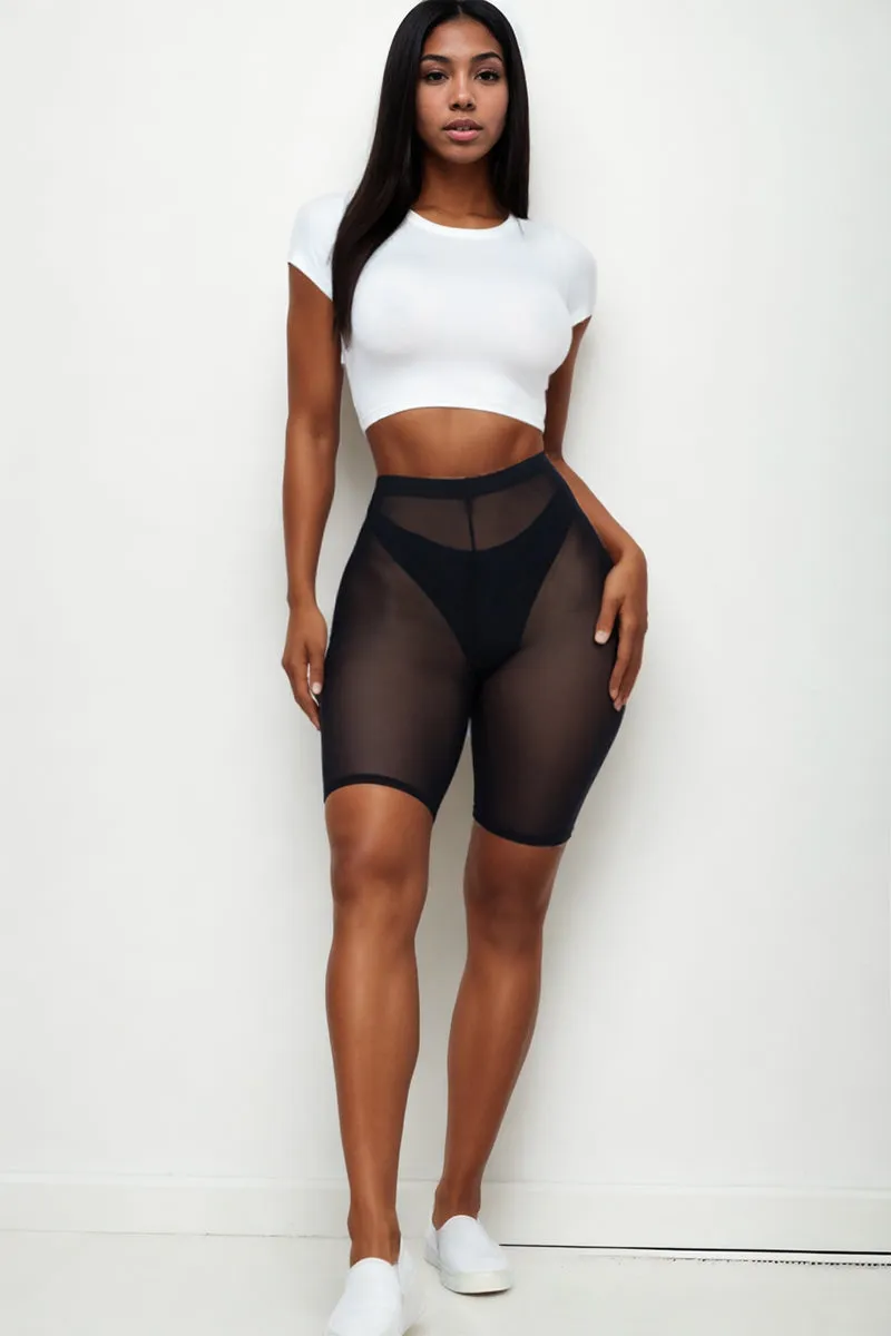 Mesh Biker Shorts