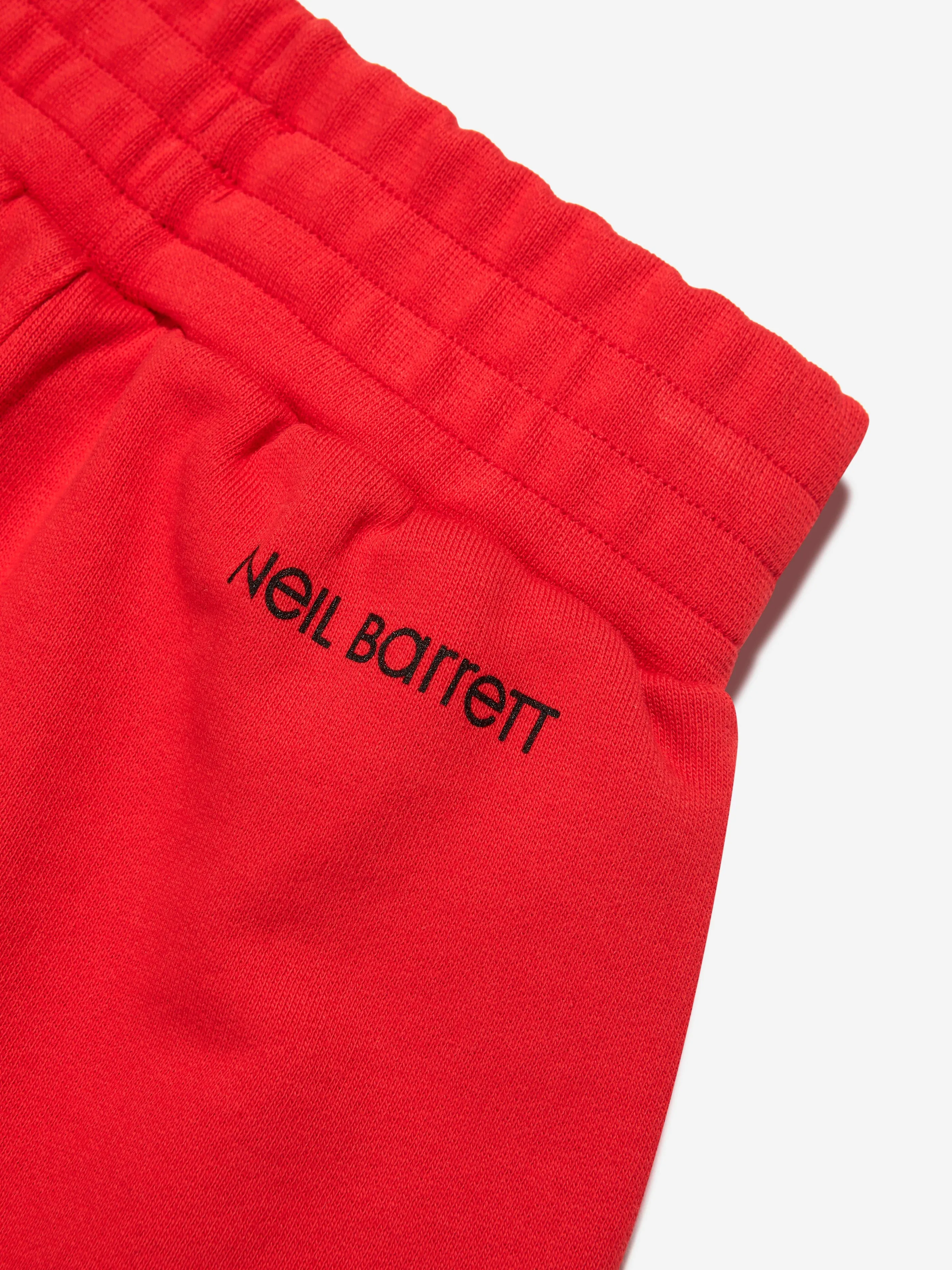 Neil Barrett Boys Thunderbolt Shorts in Red