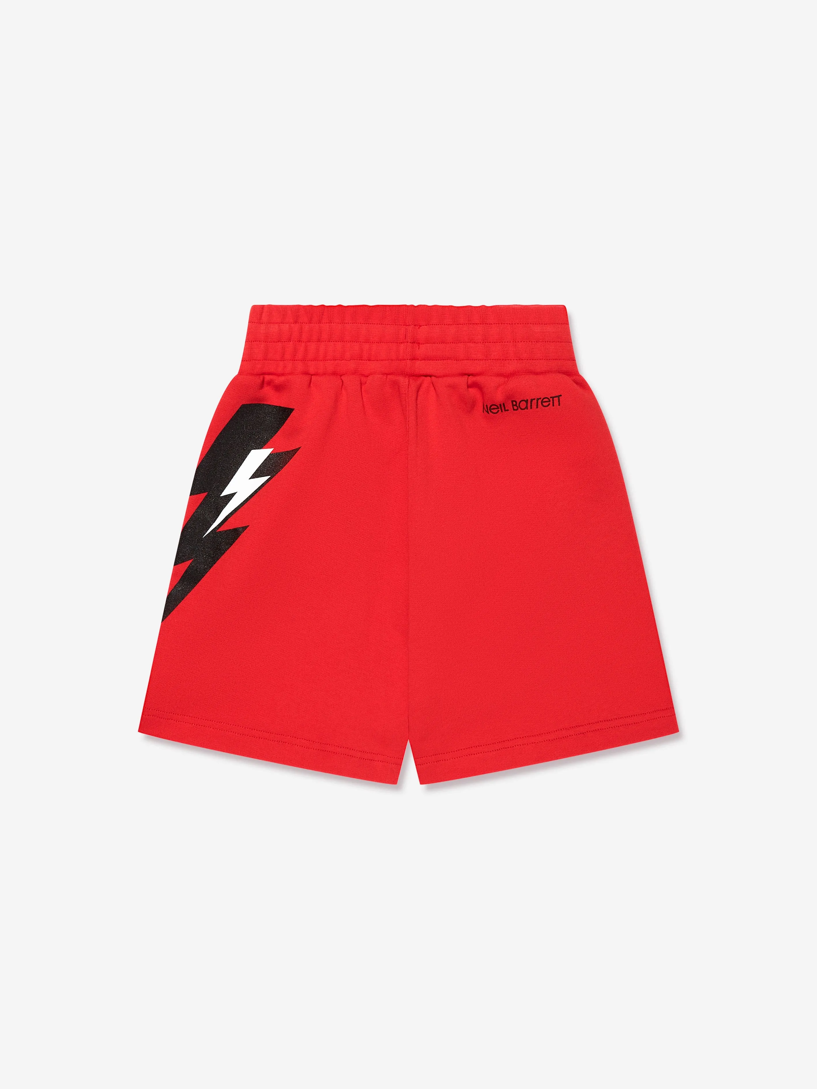 Neil Barrett Boys Thunderbolt Shorts in Red