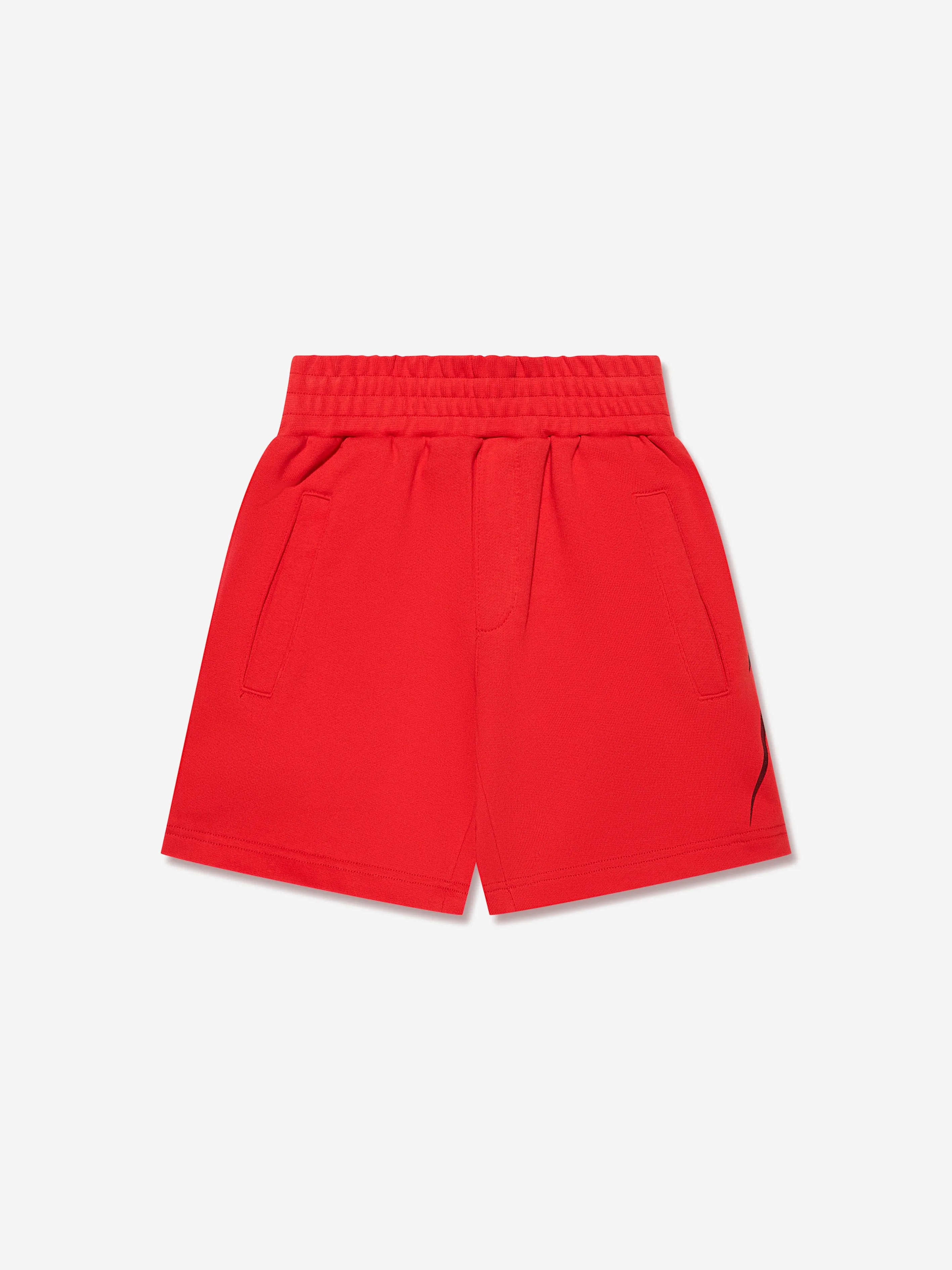 Neil Barrett Boys Thunderbolt Shorts in Red