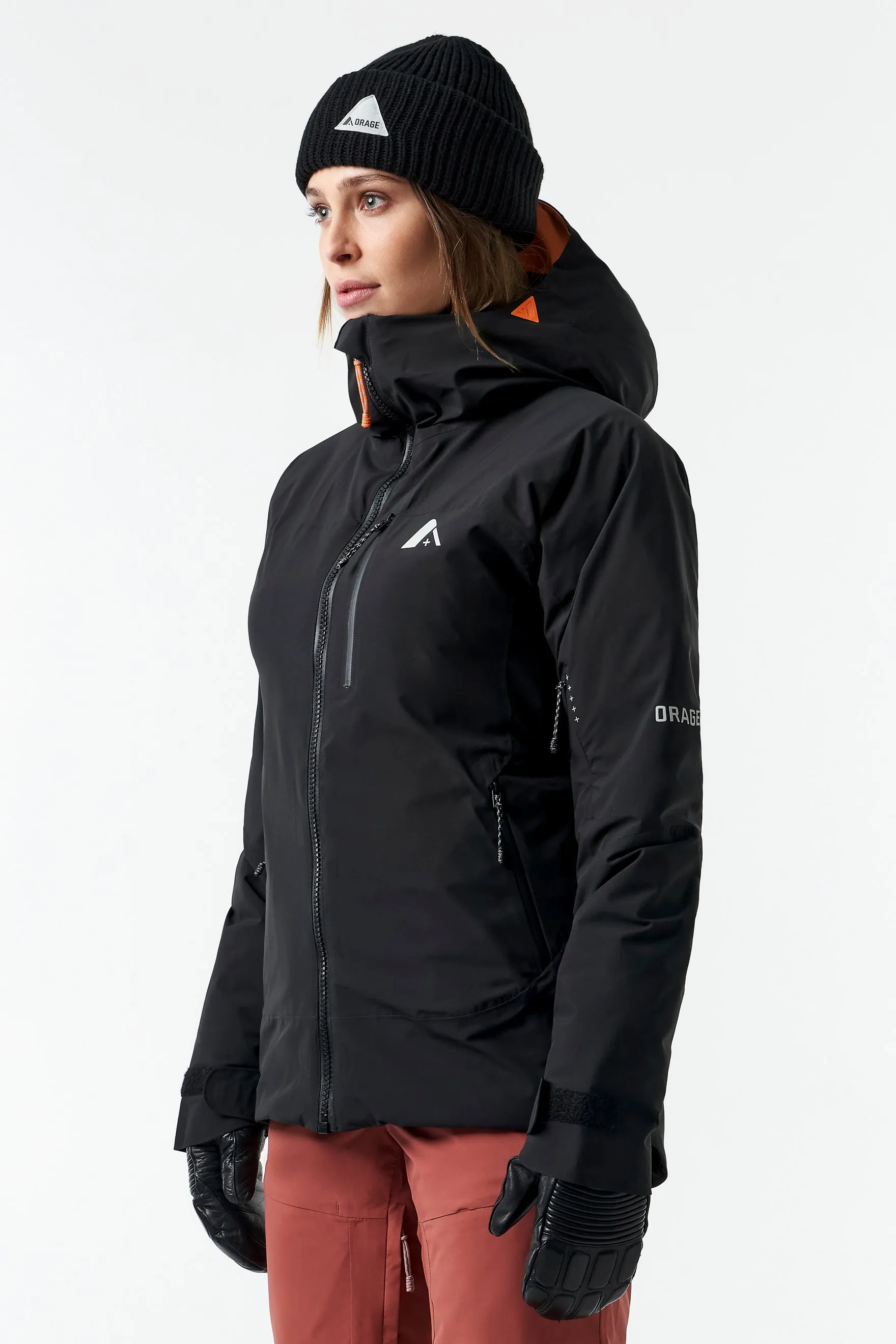 Nina Hybrid Insulated Jacket-Black