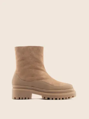 Nisa Tan Lined Boot