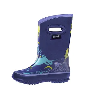 Purple Unicorn Neoprene Rain/Snow Boots