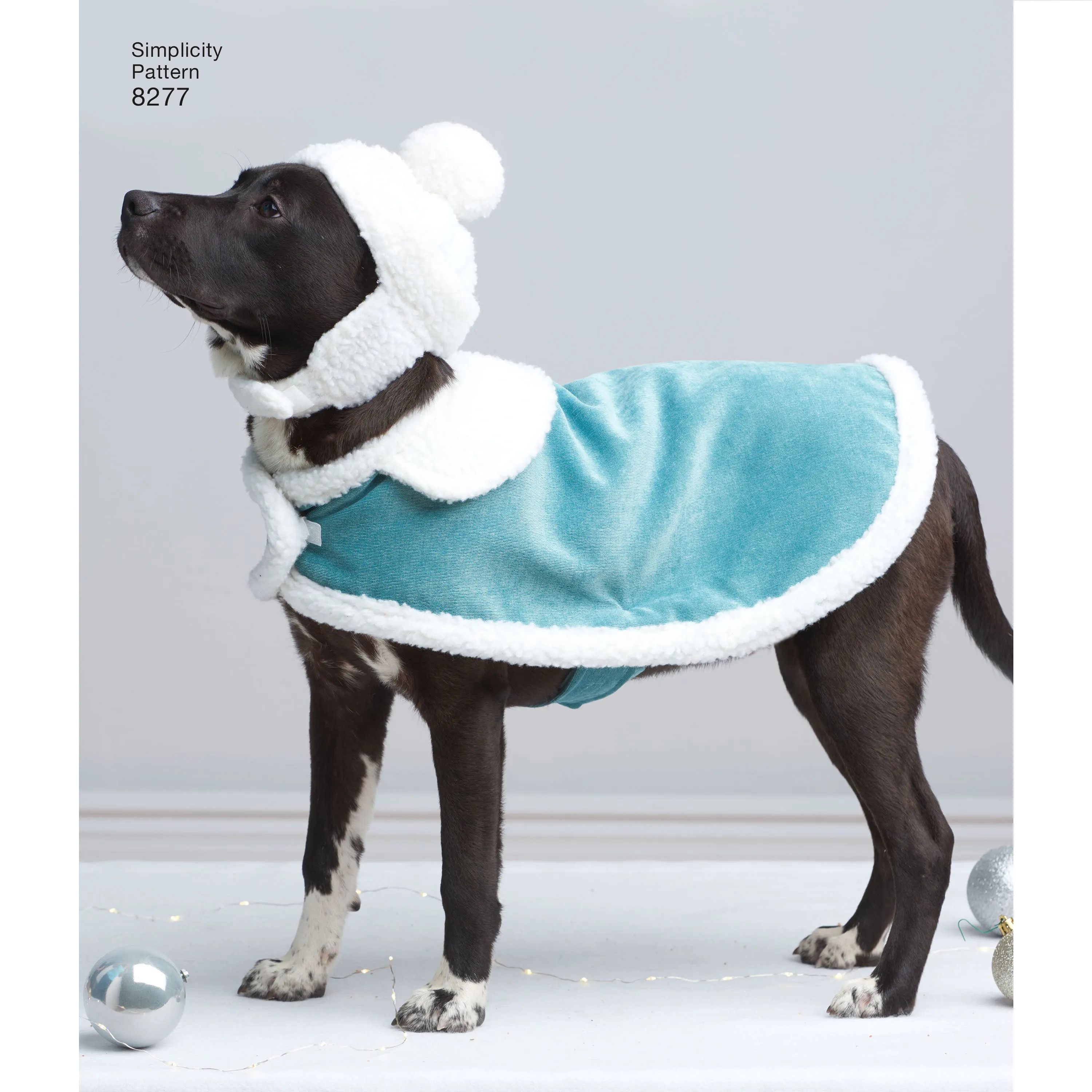 Simplicity Pattern 8277 Fleece Dog Coats and Hats in Three Sizes