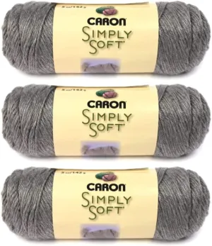 Simply Soft Heather Yarn-Soft Grey (1-pack)