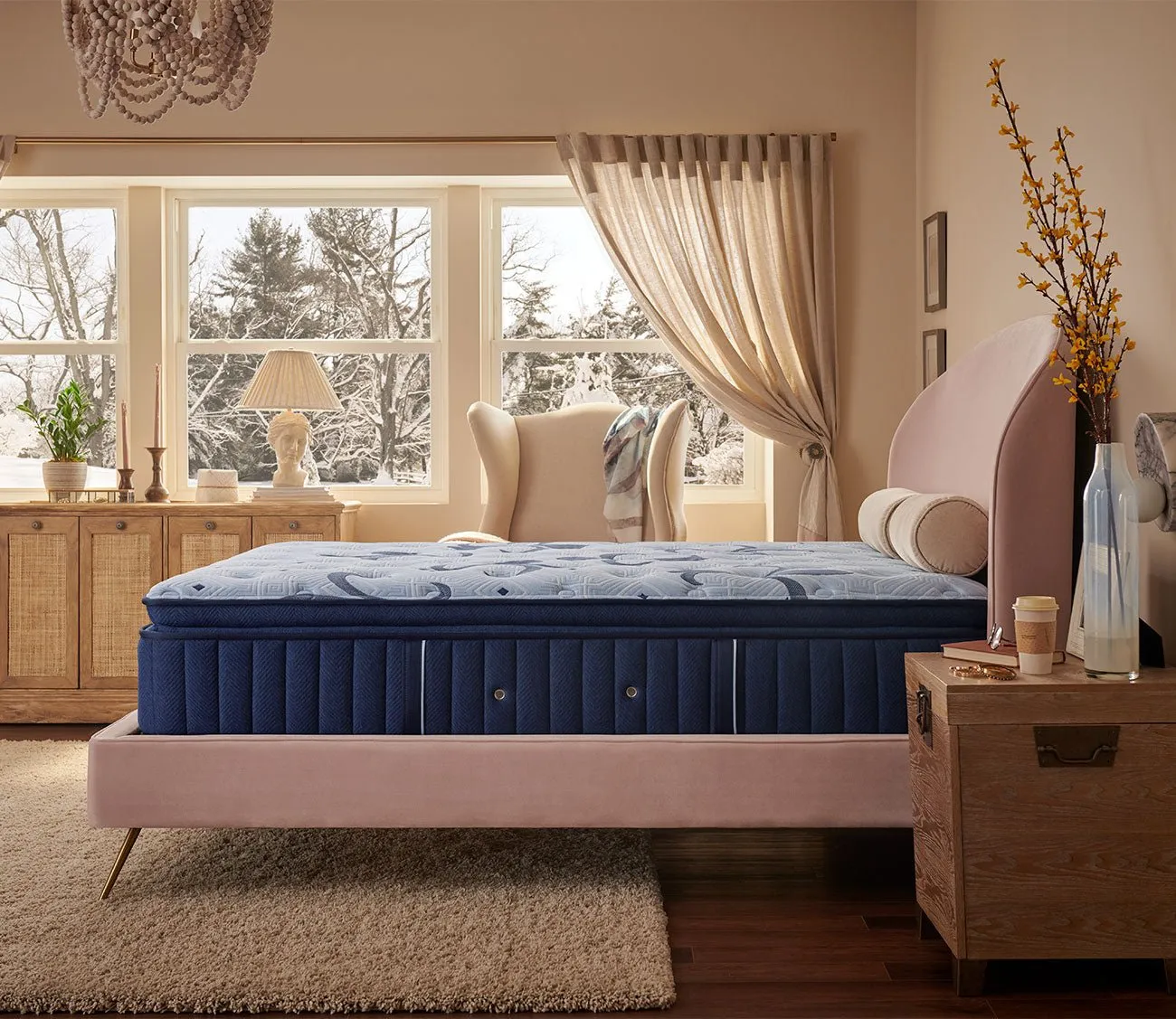 Stearns & Foster Estate Firm Euro Pillow Top Mattress