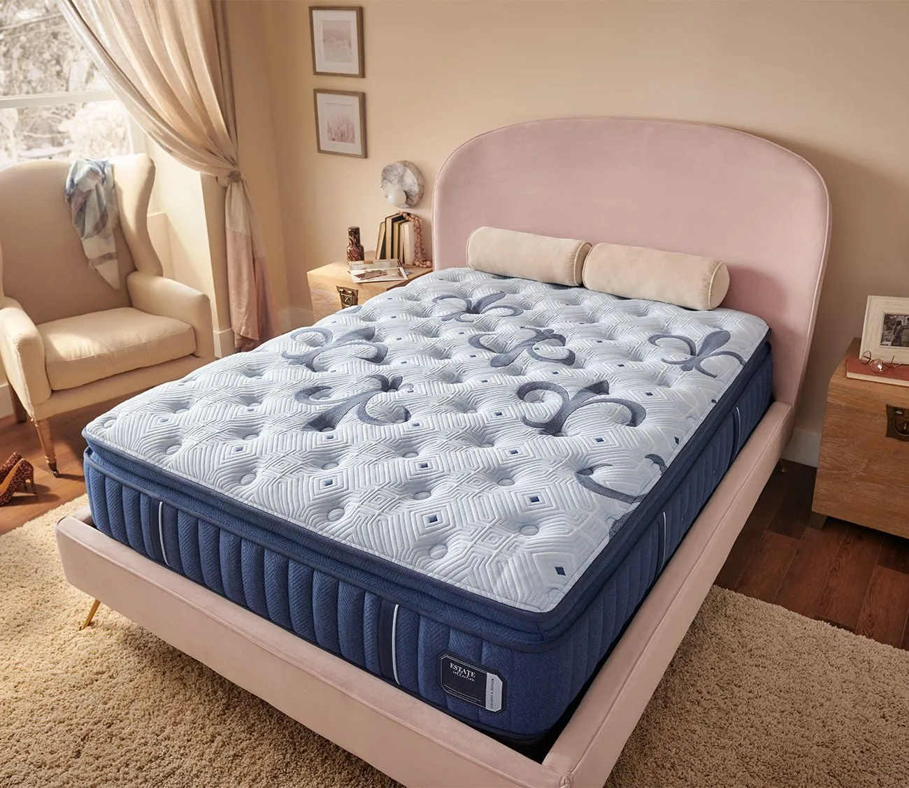 Stearns & Foster Estate Firm Euro Pillow Top Mattress