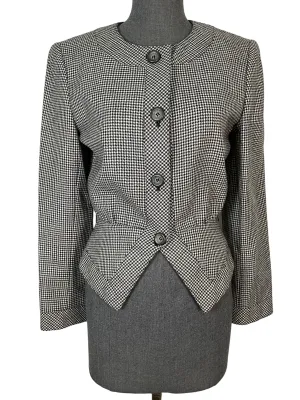 Vintage Houndstooth Valentino Jacket Size S