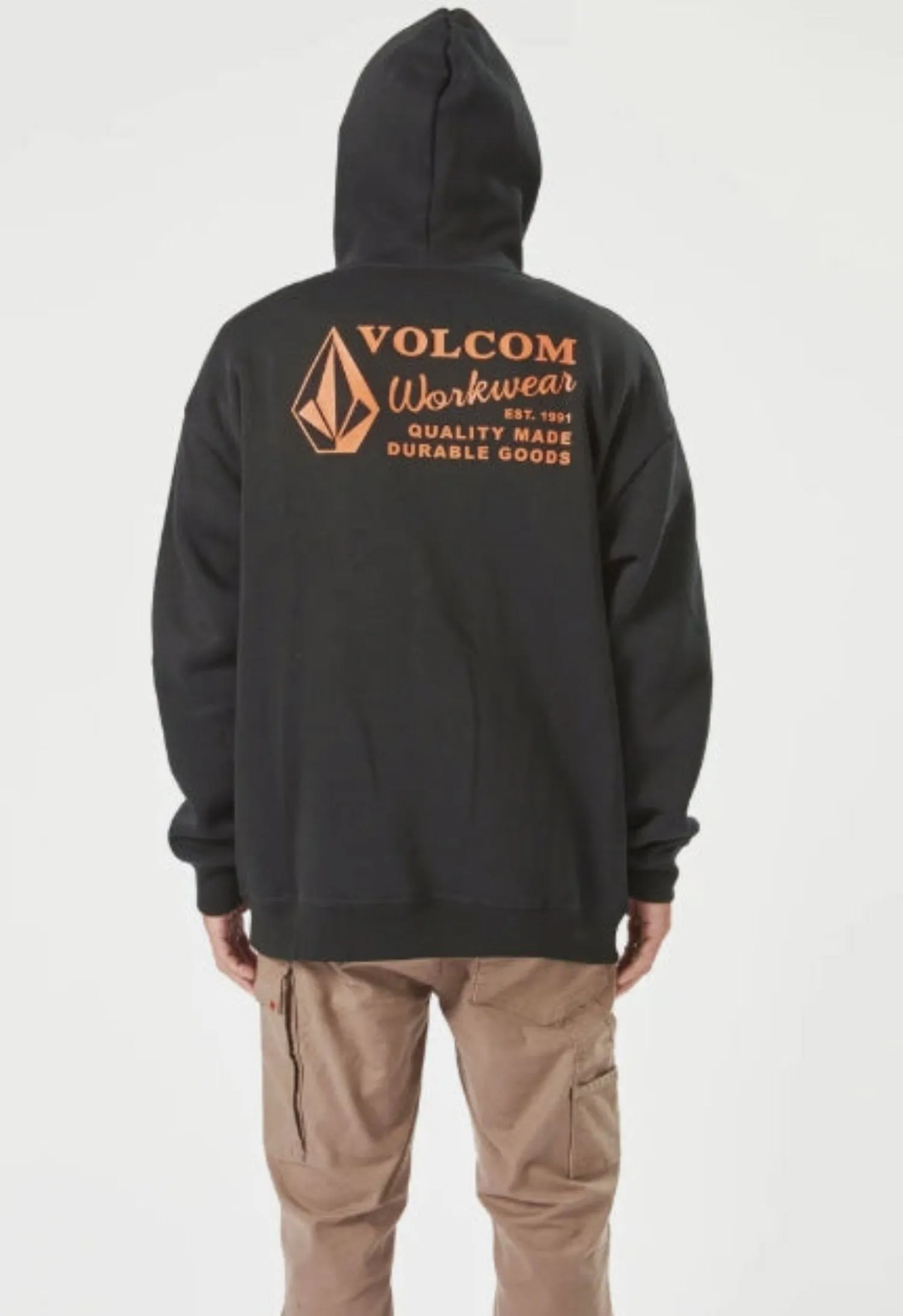 Volcom Men's Logo Graphic Fleece  Pullover Hoodie